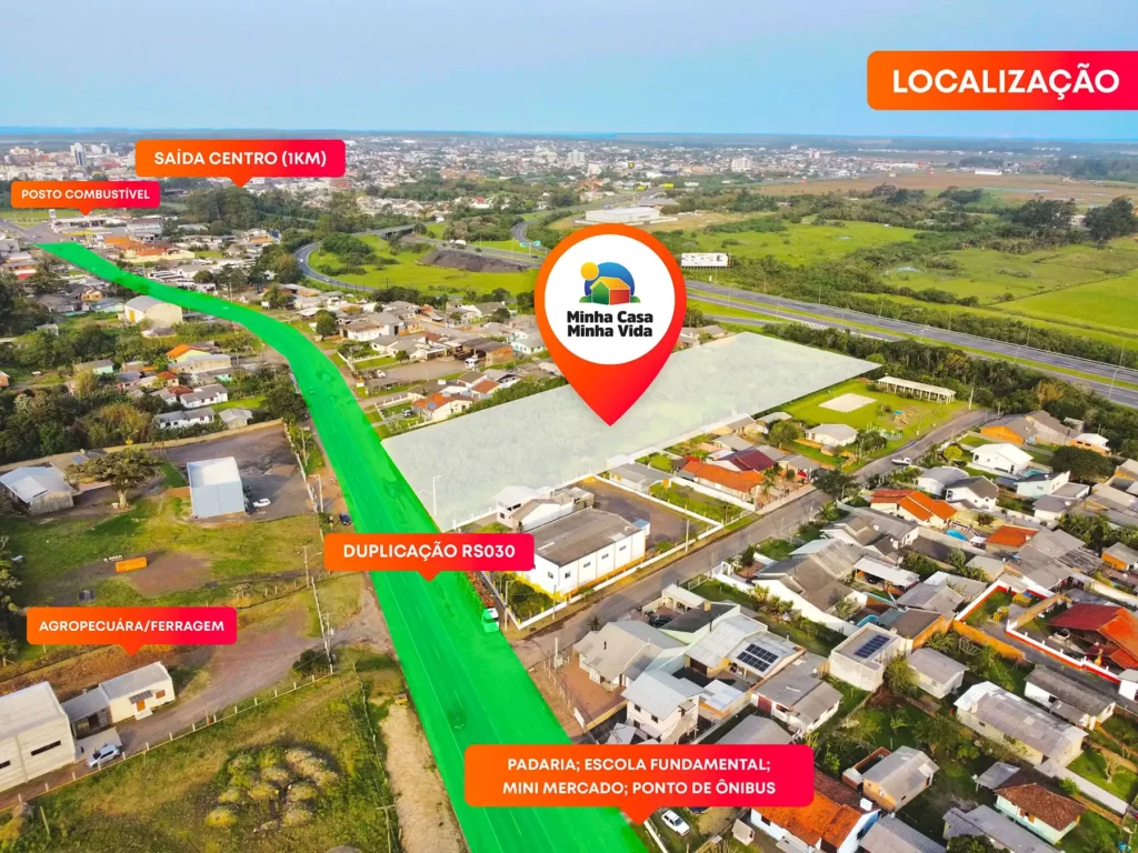 Localização condado das lagoas menor